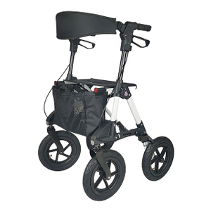 Deluxe Rollator with 12-Inch Wheels