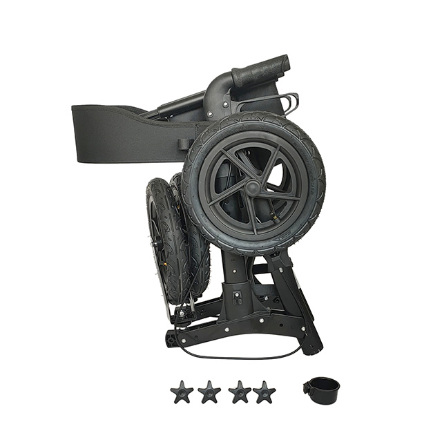 Deluxe Rollator with 12-Inch Wheels