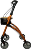 Aluminum lightweight indoor rollator walker for disabled and erdely with 6inches wheels