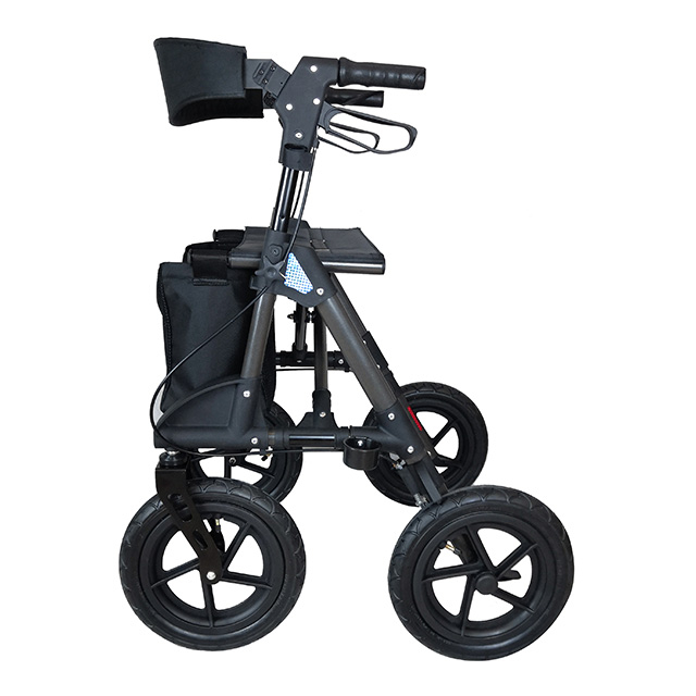 Deluxe Rollator with 12-Inch Wheels