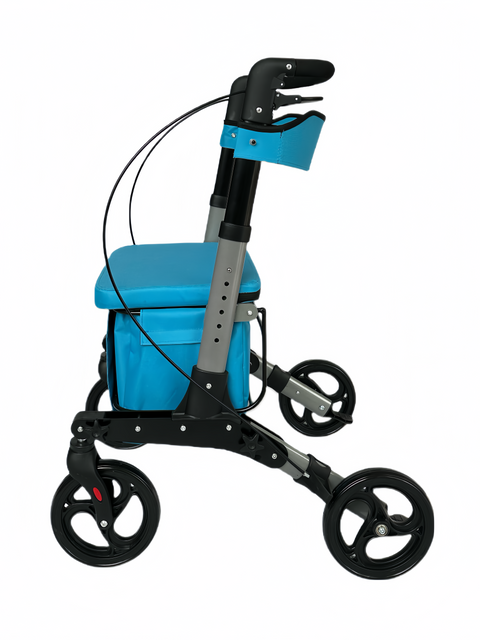 Shopping Cart Folding Rollator Walker for Elderly